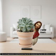 Funny Jesus I Saw That Humor Joke 2D Desk Statue