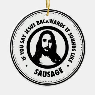 Funny Jesus Julgransprydnad Keramik