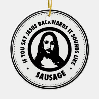 Funny Jesus Julgransprydnad Keramik