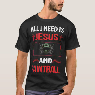 Funny Jesus Paintball T Shirt