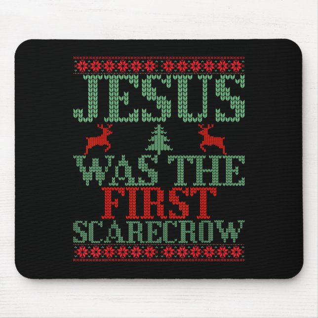 Funny Jesus Was The First Ecrow Ugly Sweater Style Musmatta (Framsidan)