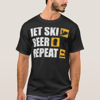 Funny Jet Ski Beer Repeat T Shirt