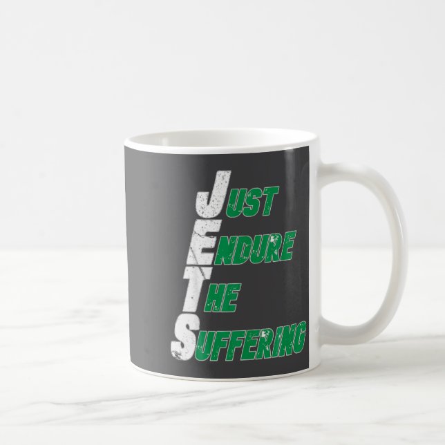 Funny Jets Just Endure The Suffering Football  Kaffemugg (Höger)