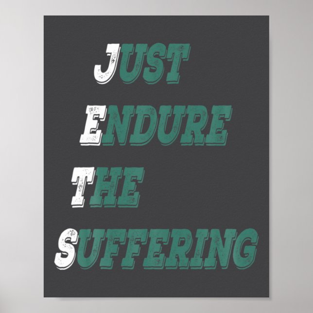 Funny Jets Just Endure The Suffering New York Foot Poster (Framsidan)