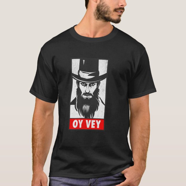 Funny Jewish Humor Oy Vey T Shirt (Framsida)