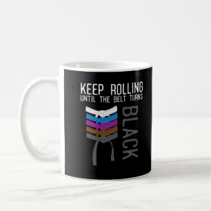 Funny Jiu Jitsu Black Bälte Motivation Kaffemugg