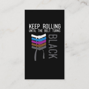 Funny Jiu Jitsu Black Bälte Motivation Visitkort