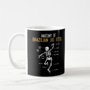 Funny Jiu Jitsu Fighter Anatomy BJJ Training Humor Kaffemugg
