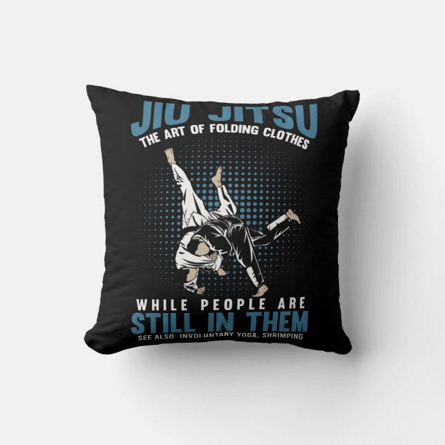 Funny Jiu Jitsu Fighters BJJ Training Humor Kudde (Framsida)