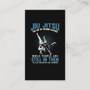 Funny Jiu Jitsu Fighters BJJ Training Humor Visitkort