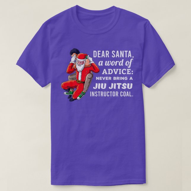 Funny Jiu Jitsu-instruktör Jul MMA Jul T Shirt (Design framsida)