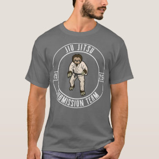 Funny Jiu Jitsu Sloth Team BJJ and Grappling T Shirt