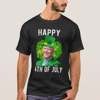 Funny Joe Bi.den Lycklig St. Patrick's Day 4th Of T Shirt