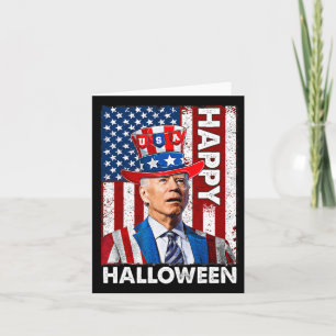 Funny Joe Biden 4 juli Happy halloween Americ Kort