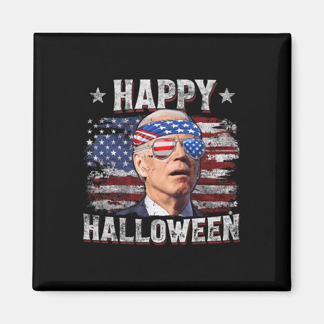 Funny Joe Biden 4 juli Happy halloween Americ Magnet (Framsidan)