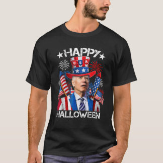 Funny Joe Biden 4 juli Happy halloween Firewo T Shirt
