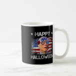 Funny Joe Biden 4 juli Happy halloween Kaffemugg<br><div class="desc">Funny Joe Biden Fjärde juli Happy halloween USA flagga</div>