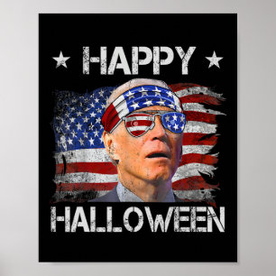 Funny Joe Biden 4 juli Happy halloween Poster