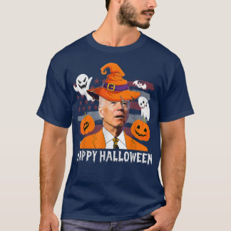 Funny Joe Biden blandade Happy halloween för Hallo T Shirt