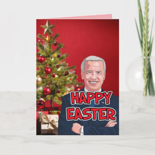 FUNNY JOE BIDEN CHRISTMAS CONFUSY FUNNY CARDS KORT