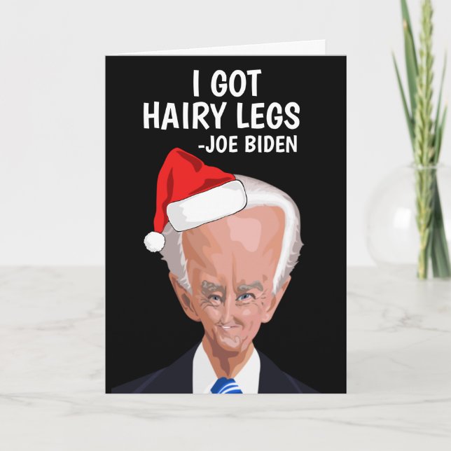 FUNNY JOE BIDEN CHRISTMAS GREETING CARD HELGKORT (Framsida)