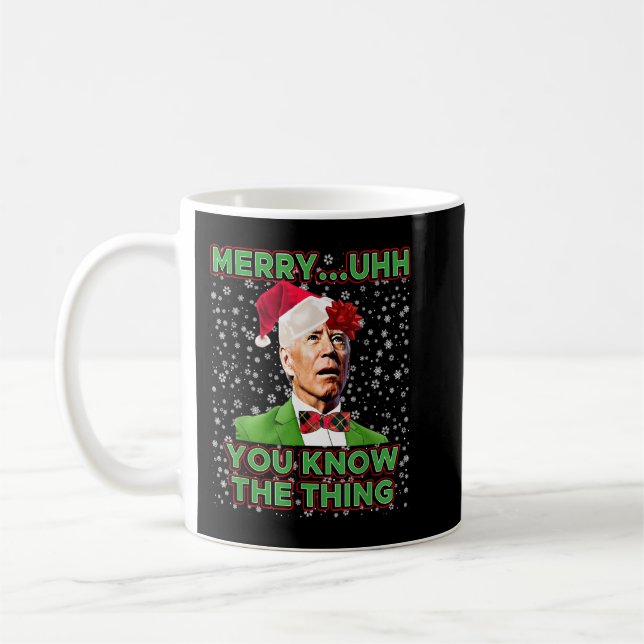 Funny Joe Biden Du känner till Sak Anti Biden Chri Kaffemugg (Vänster)