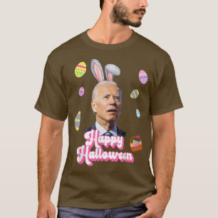 Funny Joe Biden Happy halloween Confused Påsk Bi T Shirt