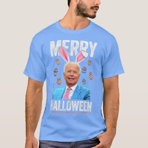 Funny Joe Biden Happy halloween Confused Påsk Da T Shirt