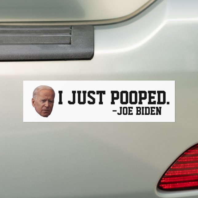 FUNNY JOE BIDEN JAG BARA POOPETERAR KÖPARSTICKARE BILDEKAL (På Bil)