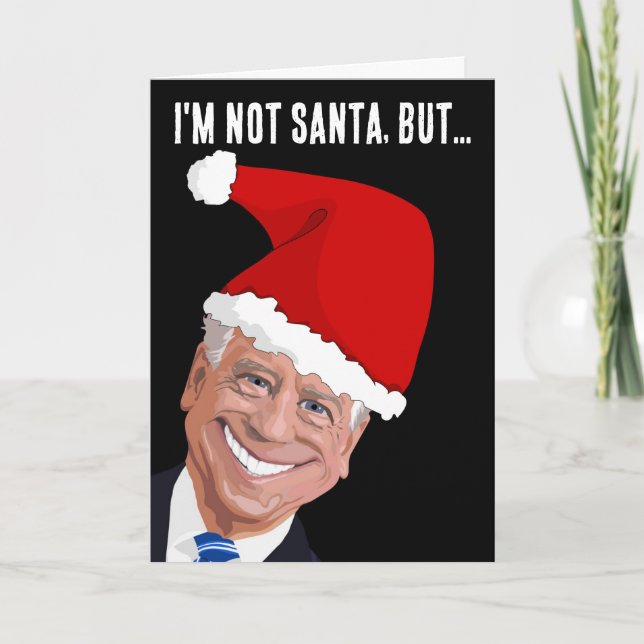 FUNNY JOE BIDEN KÄRLEK KIDS CHRISTMAS CARDS HELGKORT (Framsida)