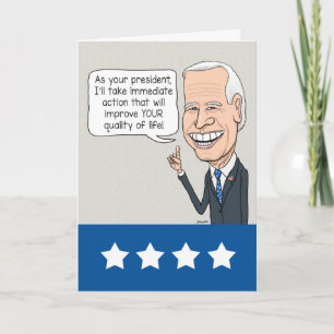 Funny Joe Biden Kärlek Old People Birthday Kort