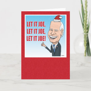 Funny Joe Biden Låt det bli Joe jul Helgkort