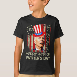 Funny Joe Biden Lycklig 4:e Fars dag-sjöfarten 4 T Shirt