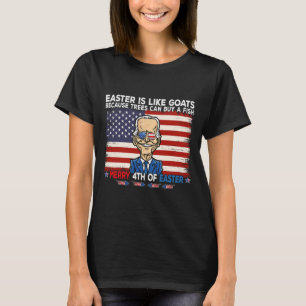Funny Joe Biden Merry 4:e Påsk design fjärde T Shirt