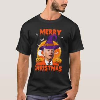Funny Joe Biden Merry Christmas Confused Happy Hal T Shirt