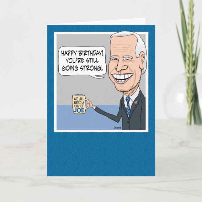 Funny Joe Biden No Malarkey Birthday Kort (Framsida)