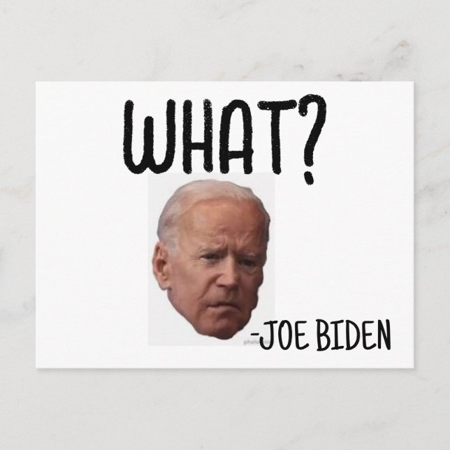 FUNNY JOE BIDEN POSTCARDS VYKORT (Framsida)