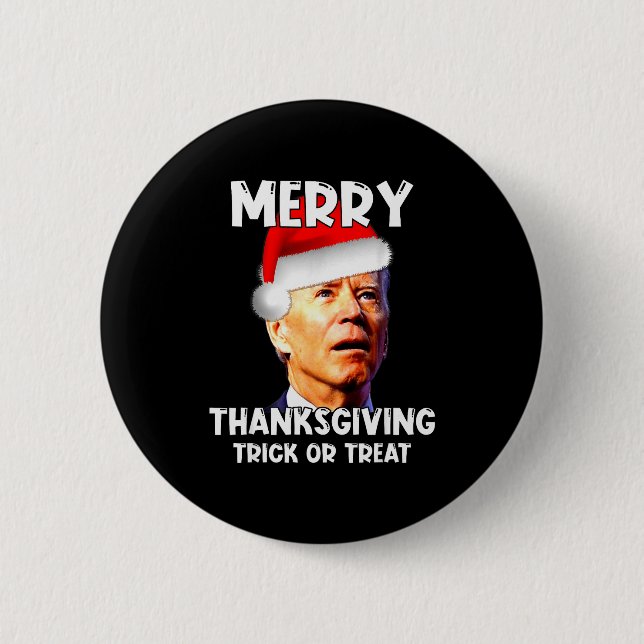 Funny Joe Biden Santa Hat Merry Thanksgiving Chris Knapp (Framsida)