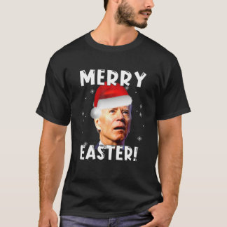 Funny Joe Biden Santa Merry Påsk Bus eller godis T Shirt