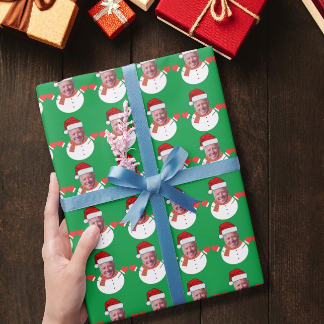 Funny Joe Biden Snögubbe Anpassningsbar Ansikte Ph Presentpapper (Skapare uppladdad)