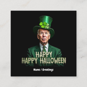 Funny Joe Biden St. Patrick-dagen förväxlades Fyrkantigt Visitkort