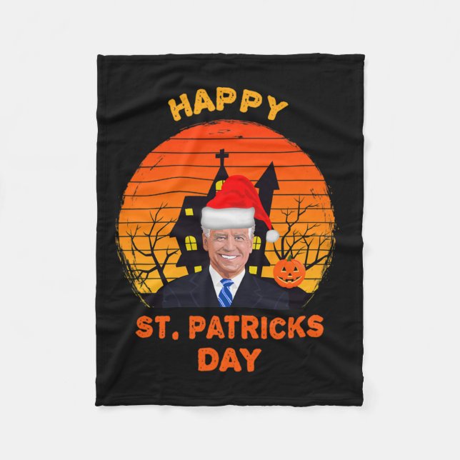 Funny Joe Biden St Patrick jul Joe Biden Hal Fleecefilt (Framsidan)