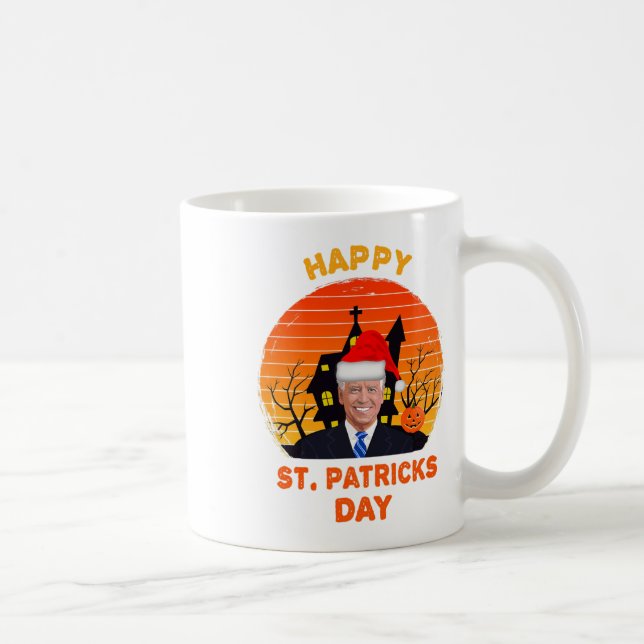 Funny Joe Biden St Patrick jul Joe Biden Hal Kaffemugg (Höger)