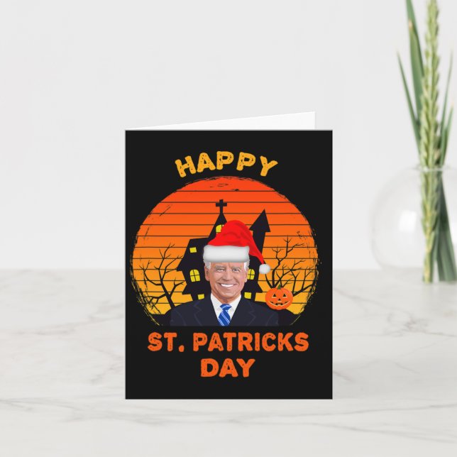 Funny Joe Biden St Patrick jul Joe Biden Hal Kort (Framsida)