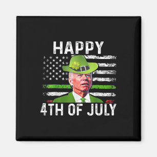 Funny Joe Biden St patricks day Lycklig 4 juli Magnet