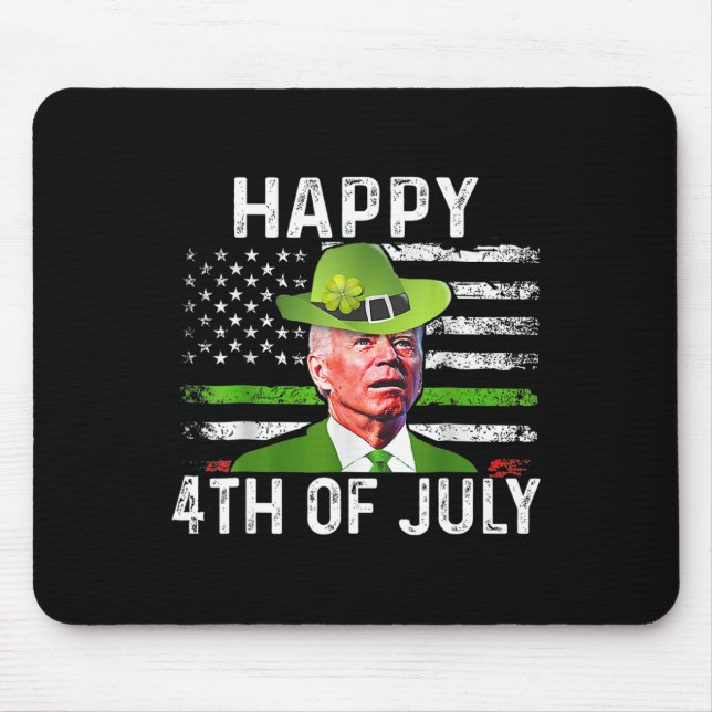Funny Joe Biden St patricks day Lycklig 4 juli Musmatta (Framsidan)
