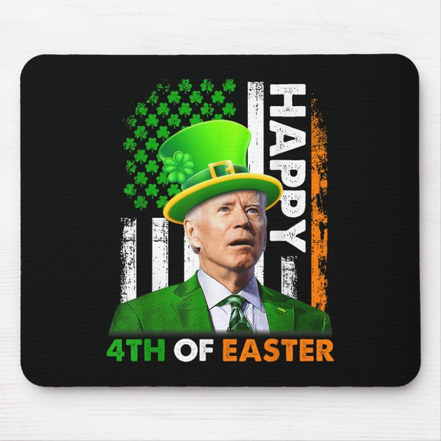 Funny Joe Biden St patricks day Lycklig 4 juli Musmatta (Framsidan)