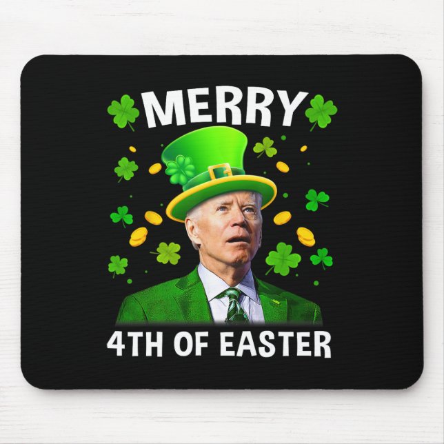 Funny Joe Biden St patricks day Merry 4th of Easte Musmatta (Framsidan)