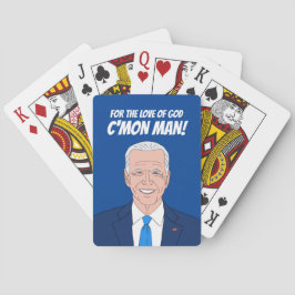 Funny Joe Biden tecknad och humoristisk politik Casinokort