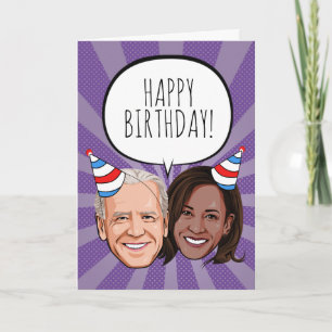 Funny Joe och Kamala Birthday Kort